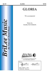 Gloria TB choral sheet music cover